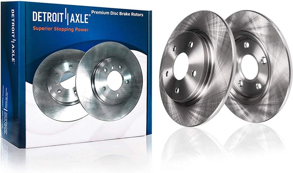 Front and Rear Disc Rotors + Brake Pads Replacement 10pc Set F539