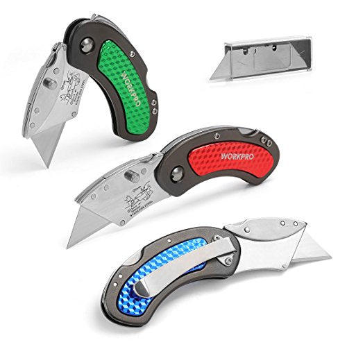 Folding Utility Knife Set with Extra Blades O37113