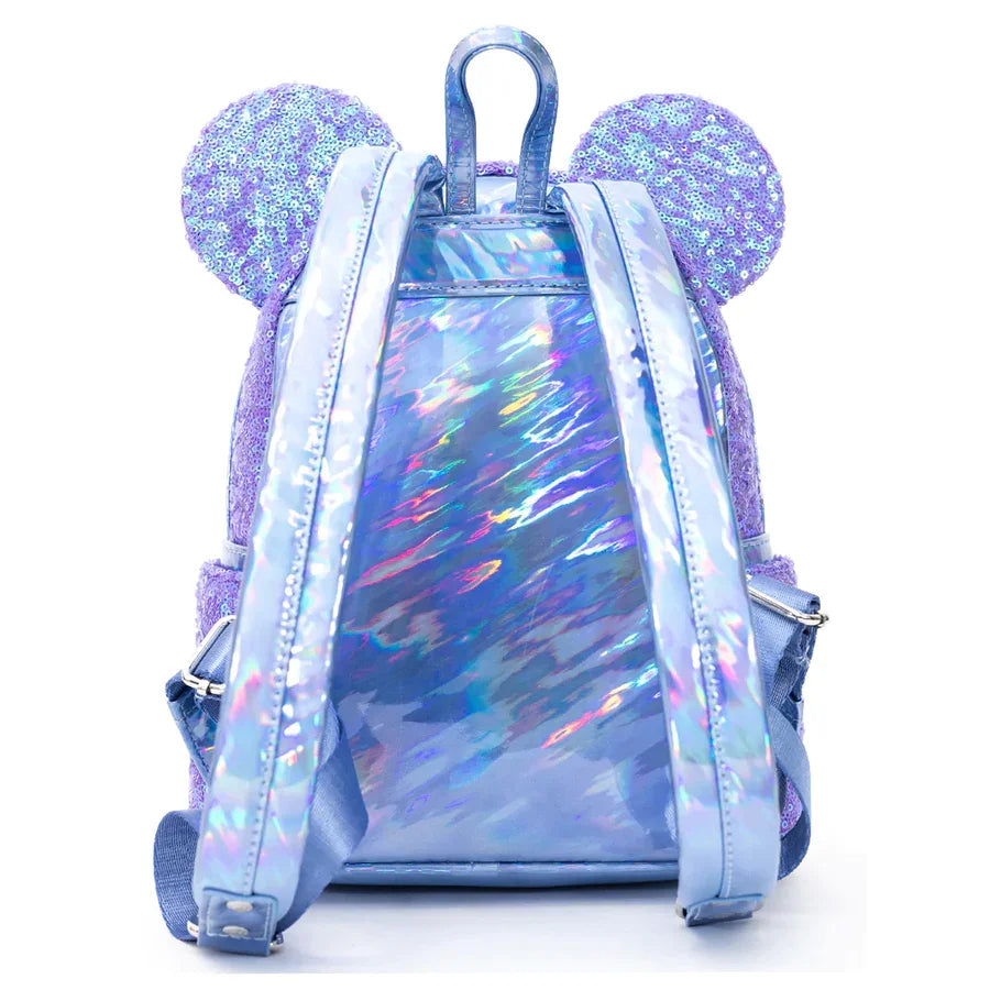 Purple Sequin Mini Backpack D254
