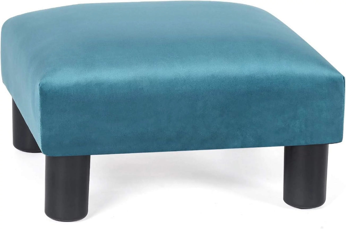 Blue Square Ottoman Footstool J7858