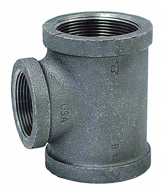 2-1/2x22 x 2-1/2x22 x 2x22 FNPT Galvanized Reducing Tee S82816