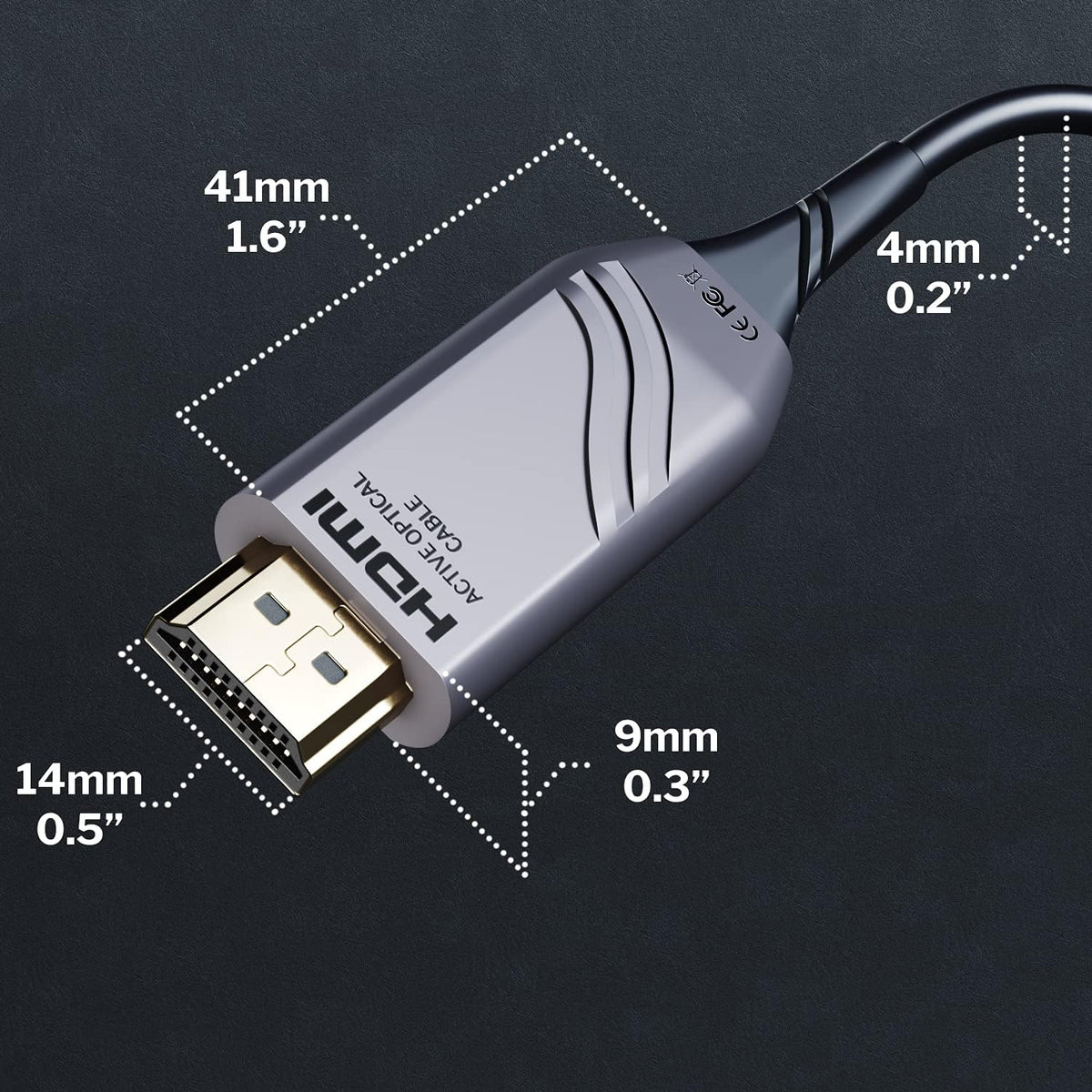 25ft 8K HDMI 2.1 Optical Ultra High Speed HDMI Cable O960529