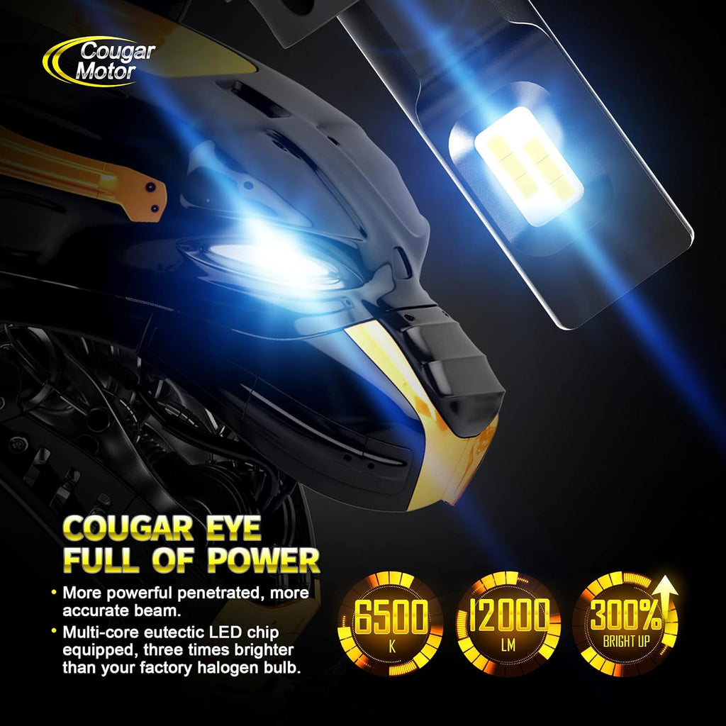 X-Small H13 LED Bulb 12000LM 6500K Cool White 360° Adjustable Beam Halogen Replacement Pack of 2 H1786