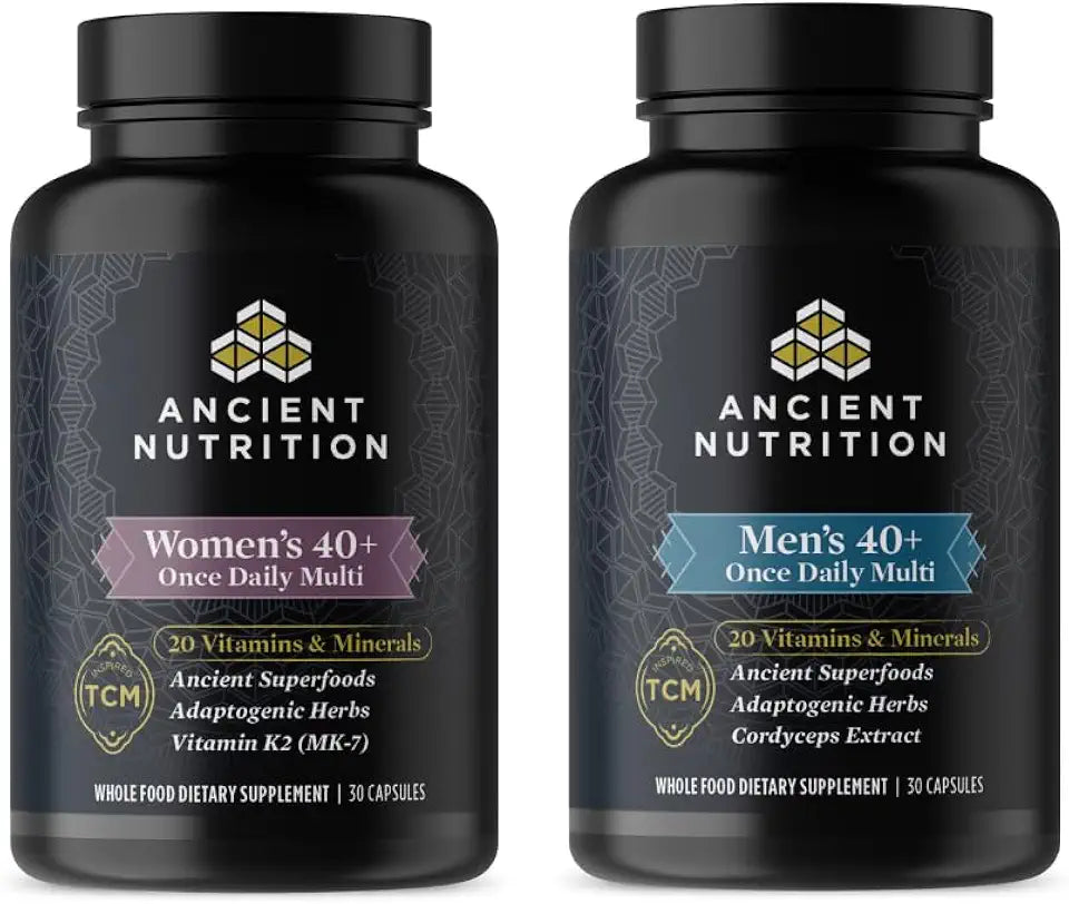 Women's 40+ Once Daily Multivitamin Capsules, 30 Count + Men's 40+ Once Daily Multivitamin Capsules, 30 Count Z4803