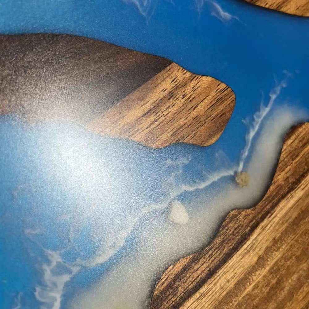 Round Teak Wood Resin Coffee Table B45759