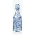 Blue/White Glass Decorative Bottle X5014