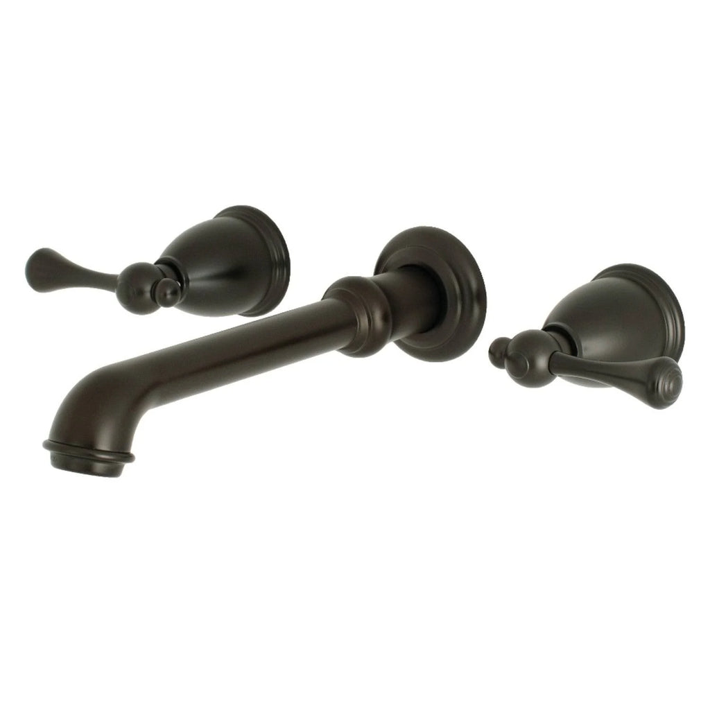Oil Rubbed Bronze Two-Handle Wall Mount Bathroom Faucet A23870