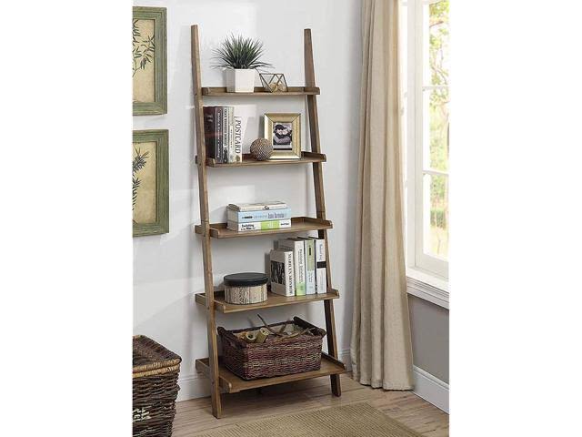 Driftwood Bookshelf Ladder Z851