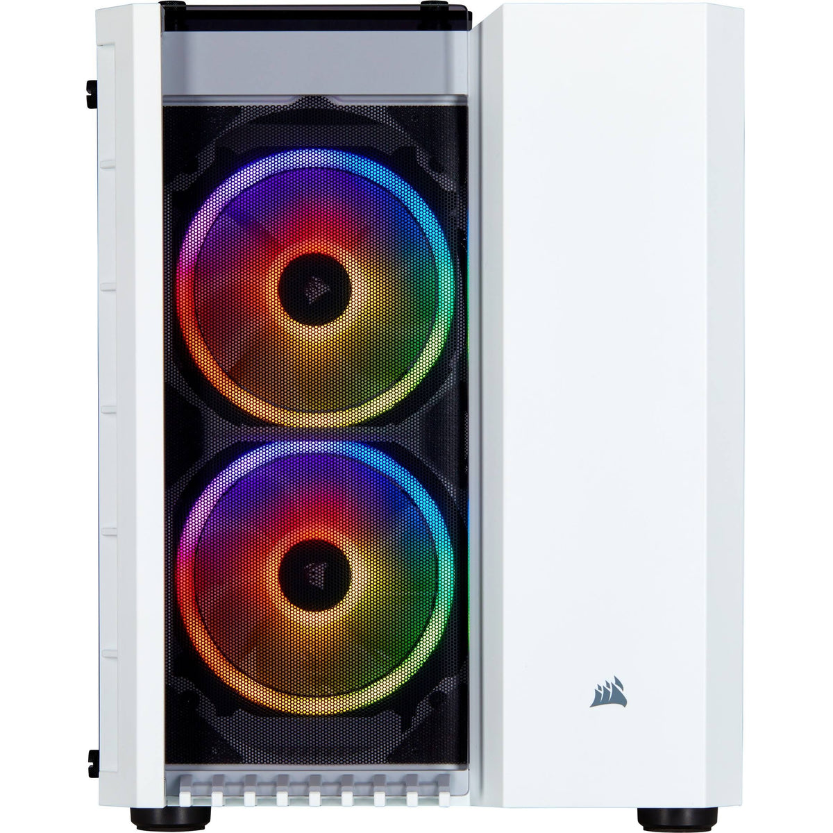 White Tempered Glass Micro ATX Case S4569