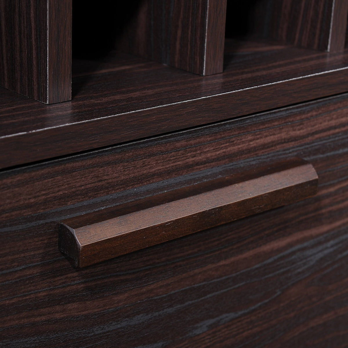 Bar Cabinet in Sonoma Gray Oak and Black A96935