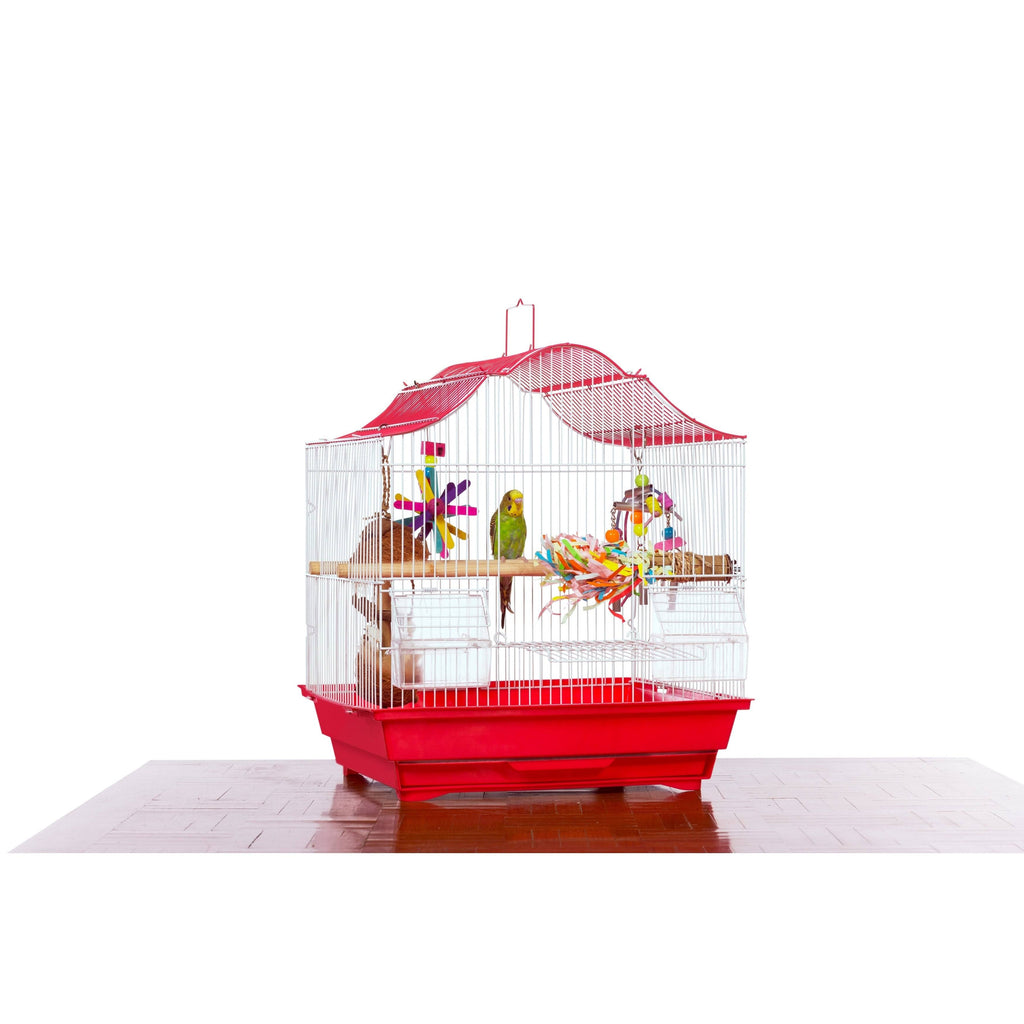 Red & White Cockatiel Cage B972377
