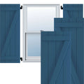 Sojourn Blue PVC Board and Batten Shutters (Per Pair) H4099