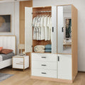 Wooden Wardrobe Closet with 3 Drawers and 2 Doors Y334