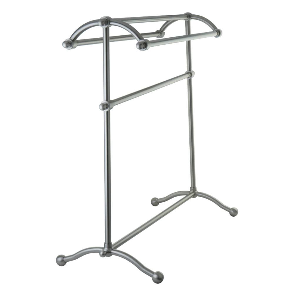 Satin Nickel Pedestal Towel Rack N2296