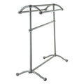 Satin Nickel Pedestal Towel Rack N2296
