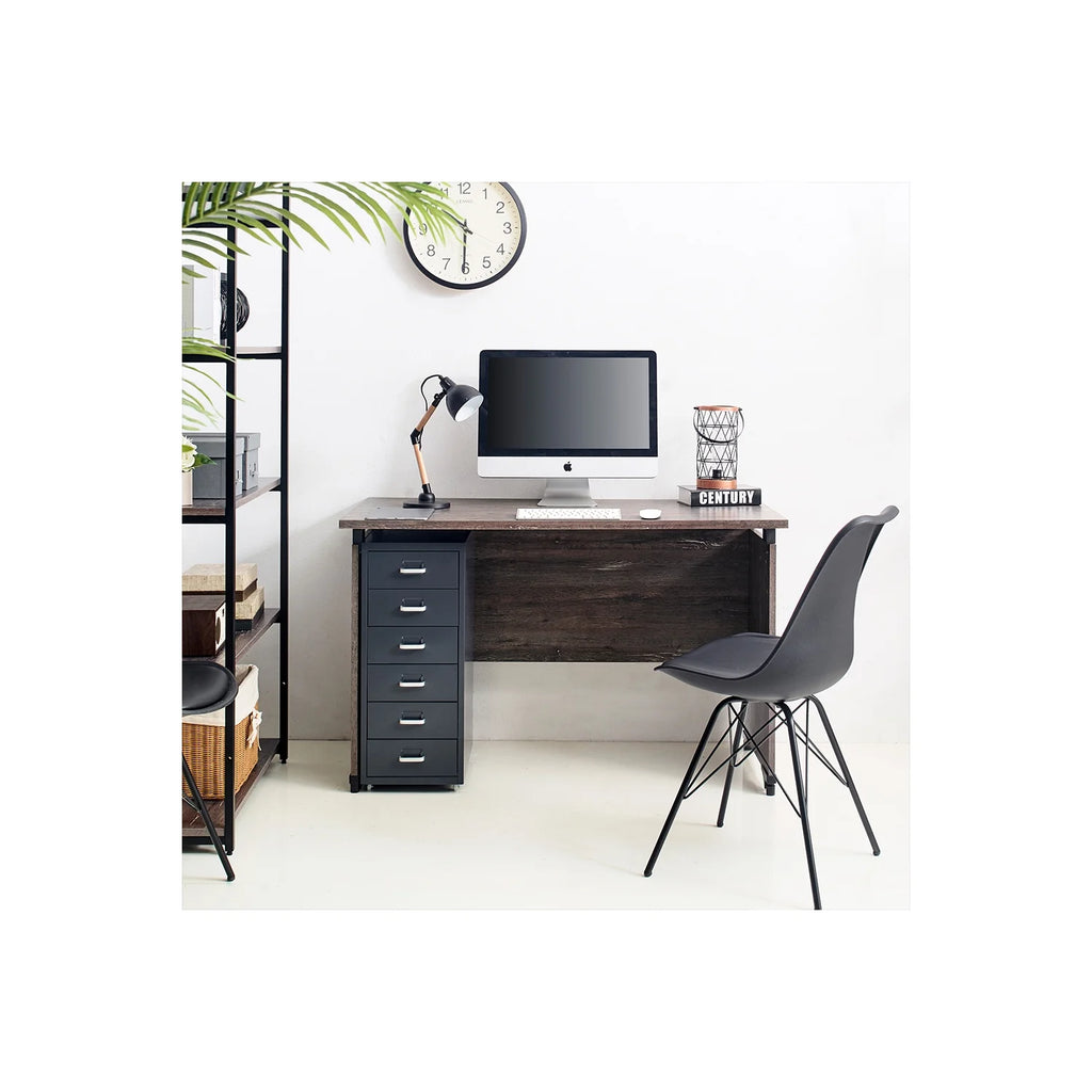 Rustic Gray Composite Wood Writing Desk P8336