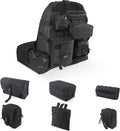 Tactical Car Seat Back Organizer with 6 Detachable Pockets Pack of 2 E1438