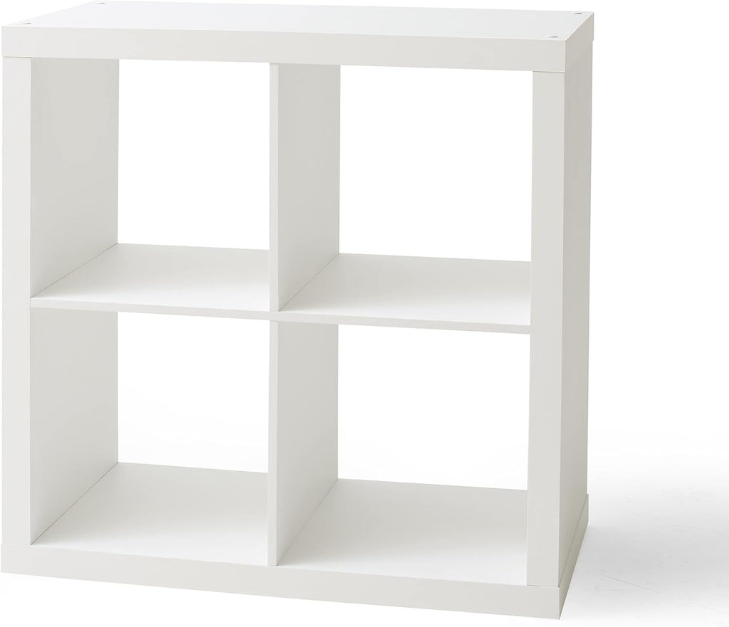 White 4-Cube Square Storage Cabinet J126759