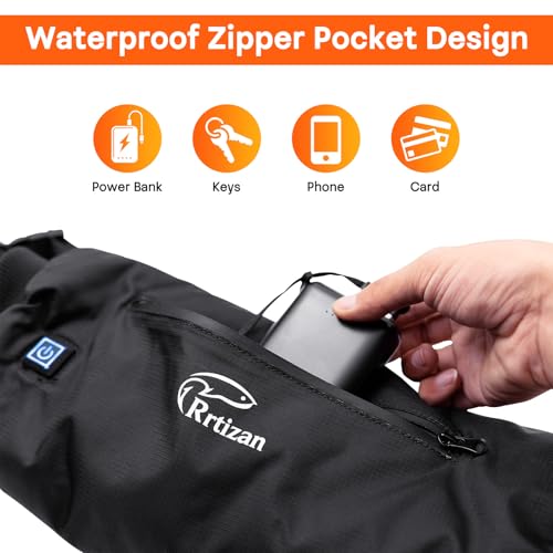 Heated Hand Warmer Pouch with 10000mAh Power Bank, 3 Levels Heating, Waterproof H4157