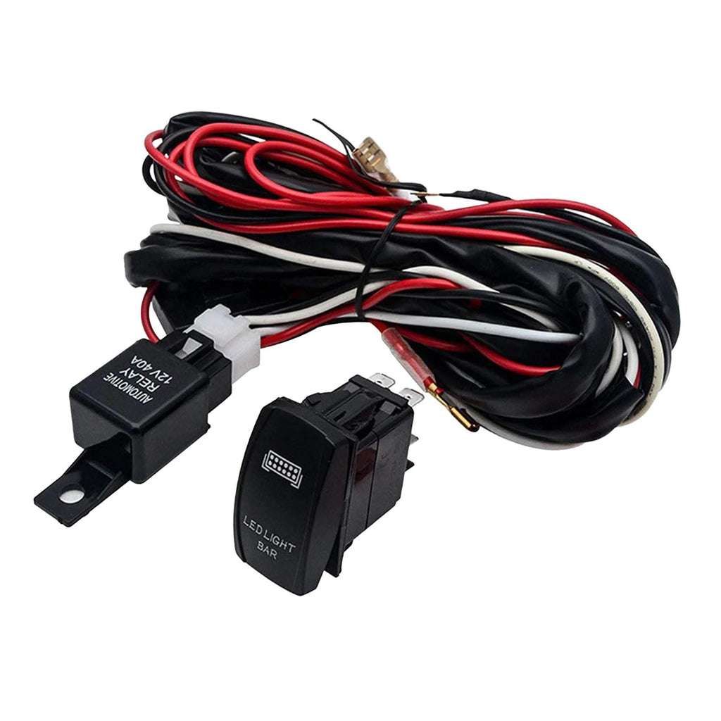 LED Work Wiring Harness 40A Relay Fuse 3M Y860