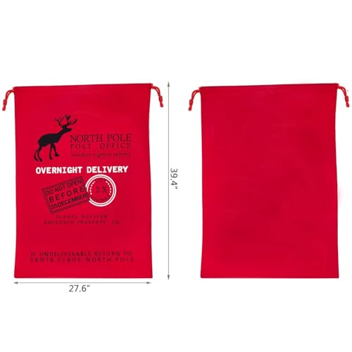 Canvas Santa Sack with Drawstring 2 Pack Z39716