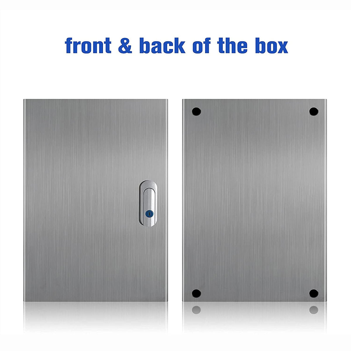 304 Stainless Steel IP65 Waterproof Junction Box with Lock (11.8x 9.8x 5.5) N3213