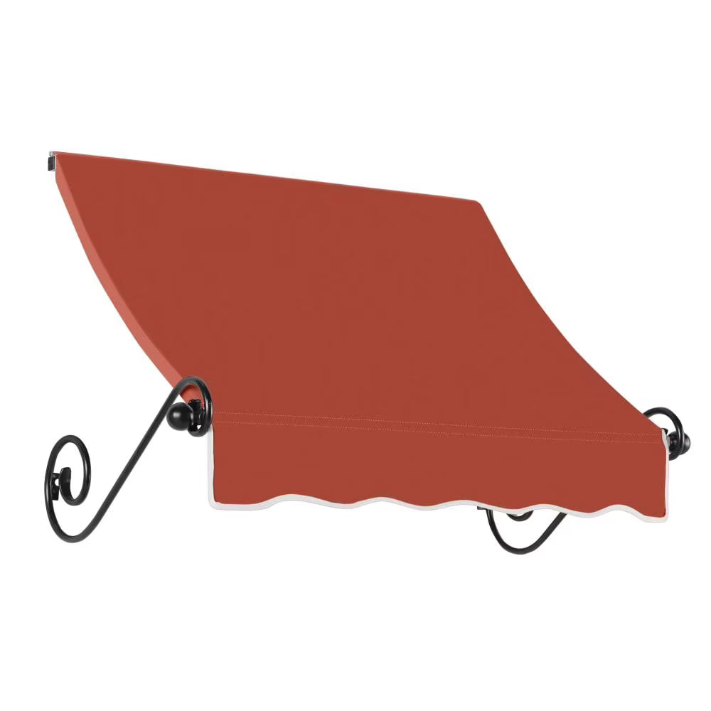 Terracotta Fixed Awning Acrylic Fabric J6356