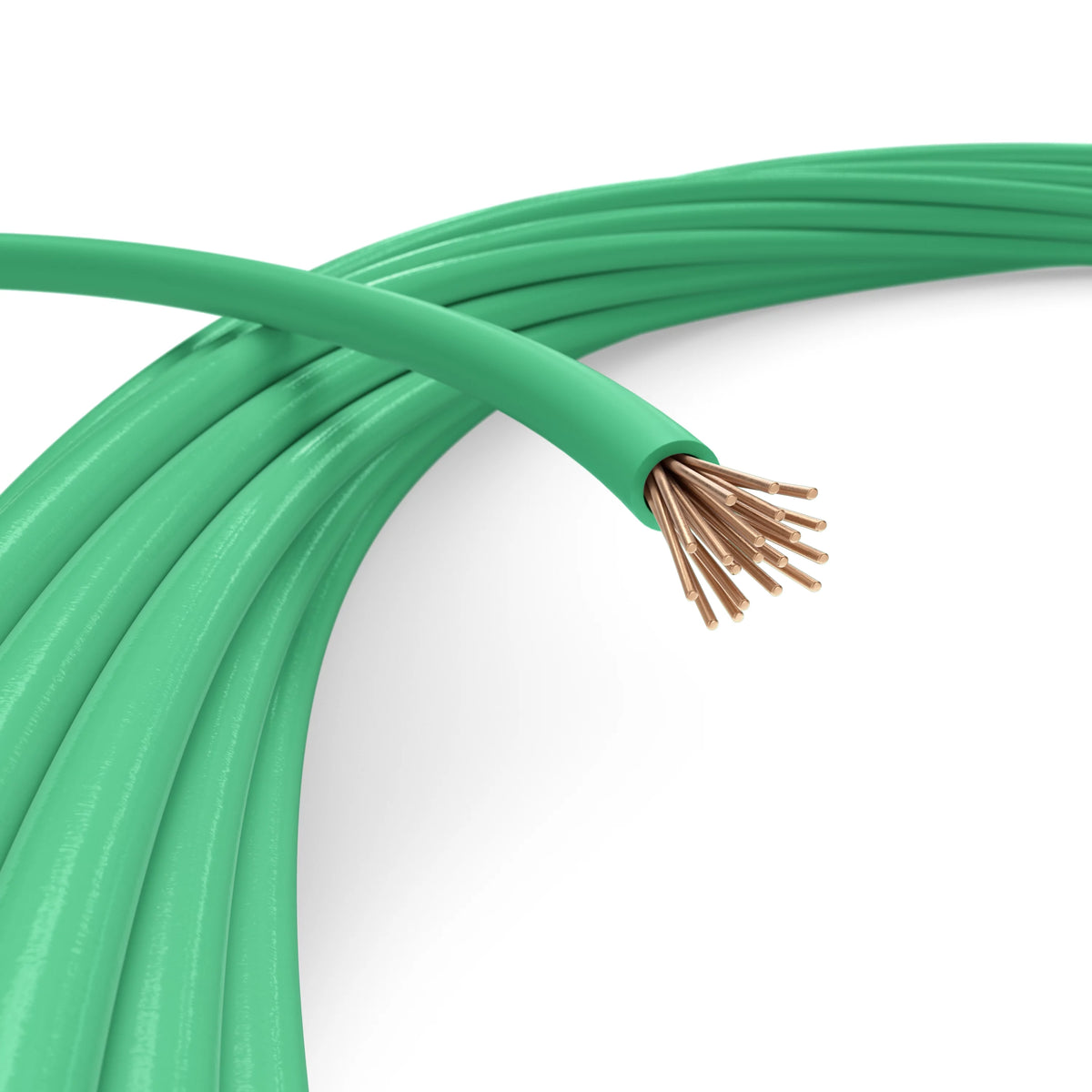 50 Feet 14 AWG Insulated Stranded Copper THHN THWN Wire Green U17175