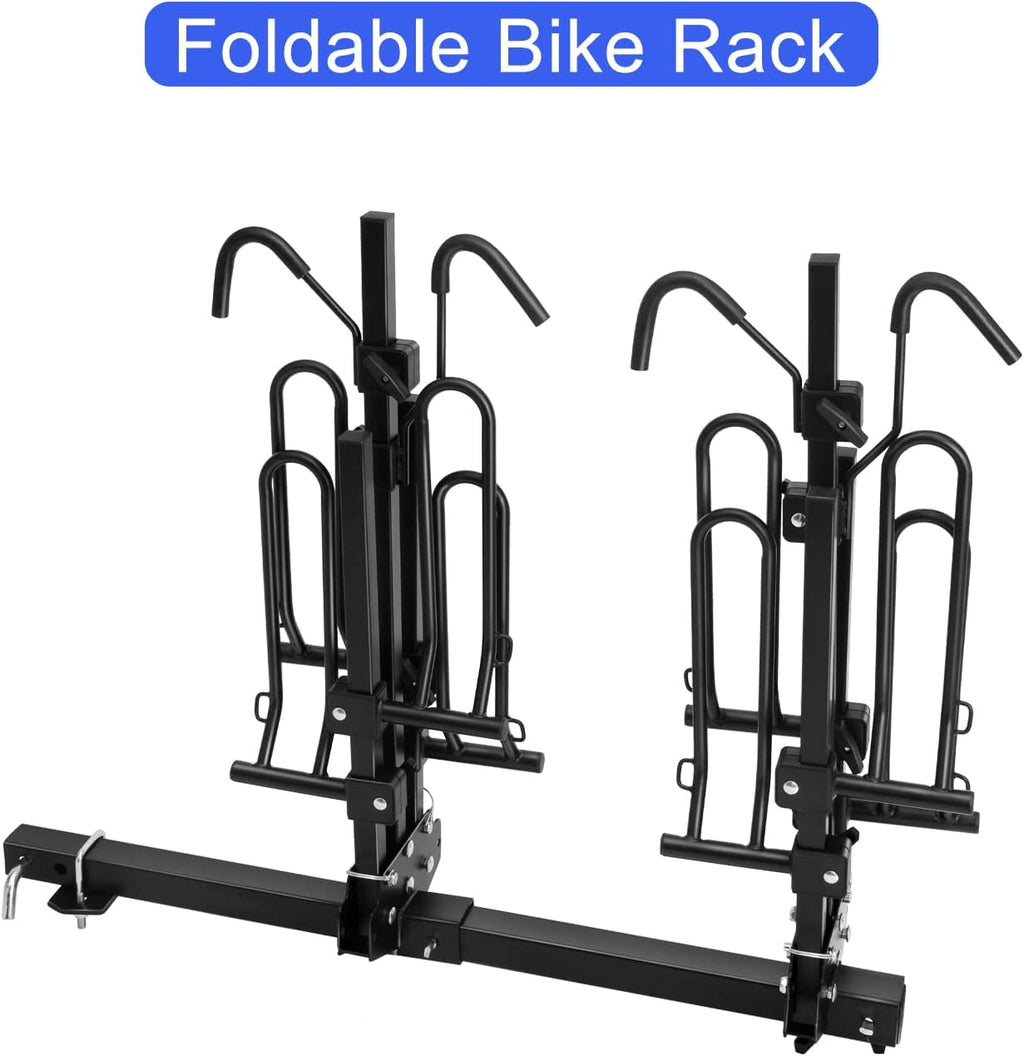 Foldable 4 Tray Hitch Mount Bike Rack H210