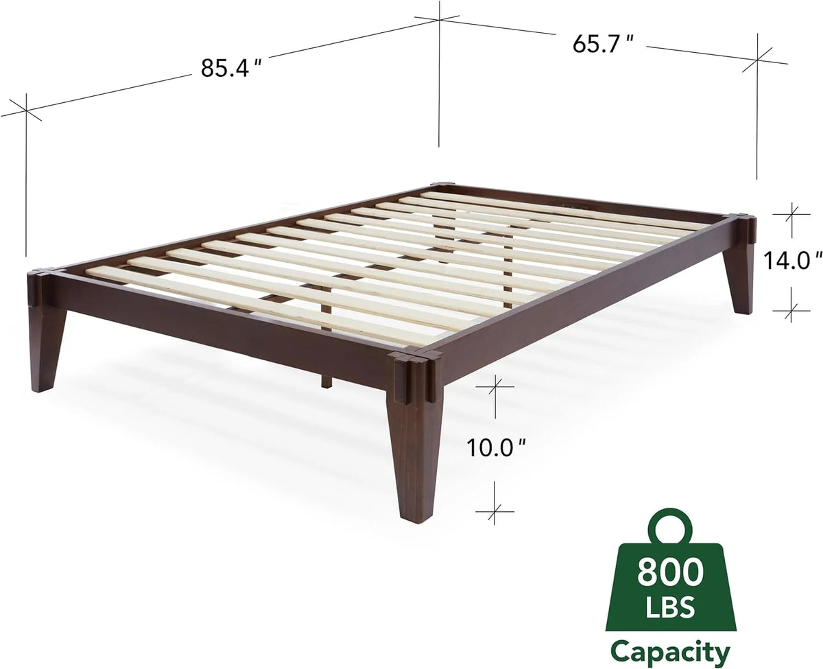 Queen Solid Wood Platform Bed Frame H79806