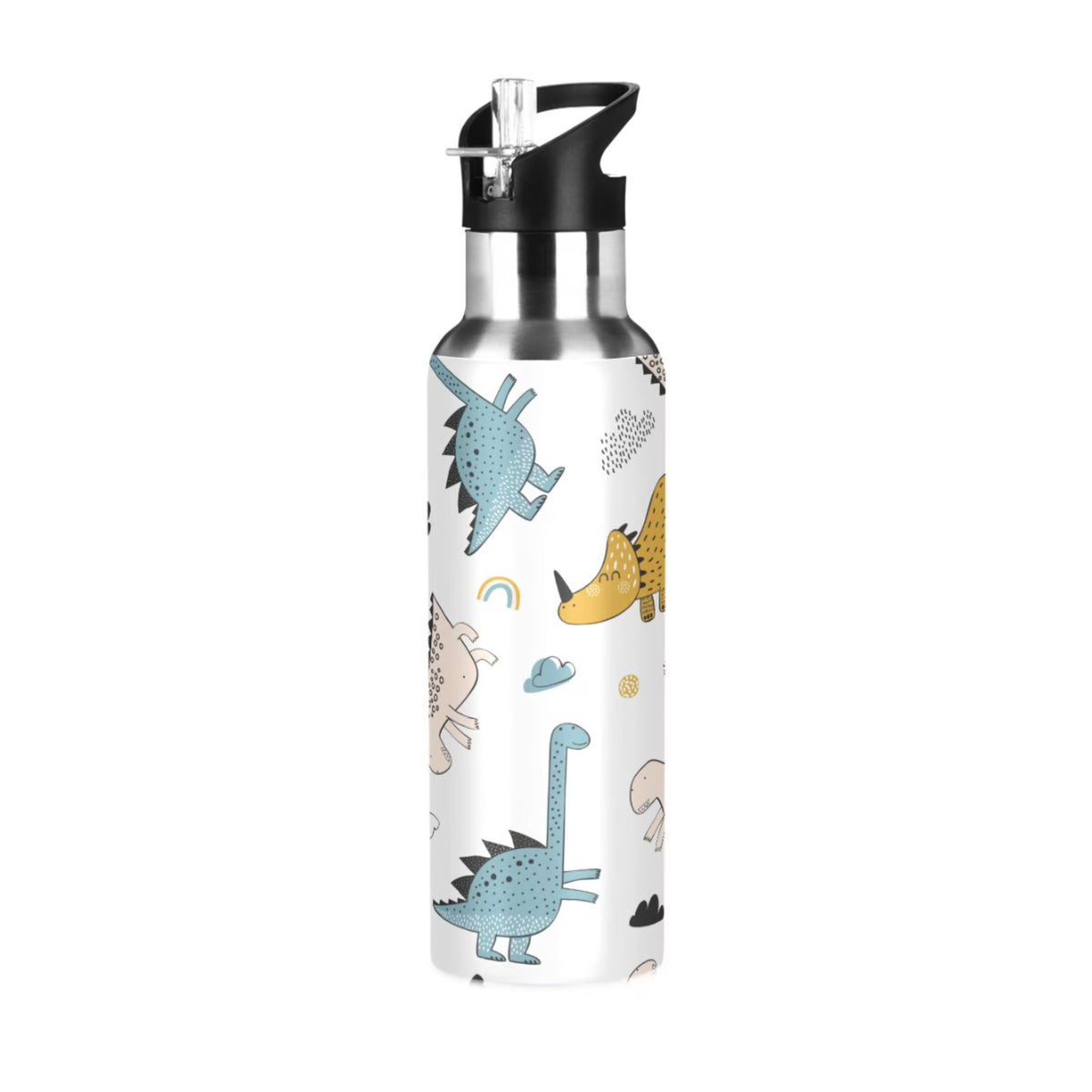 Stainless Steel Insulated Water Bottle with Straw Lid U166590