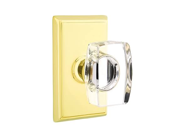 Windsor Crystal Knob Passage Set Unlacquered Brass L522