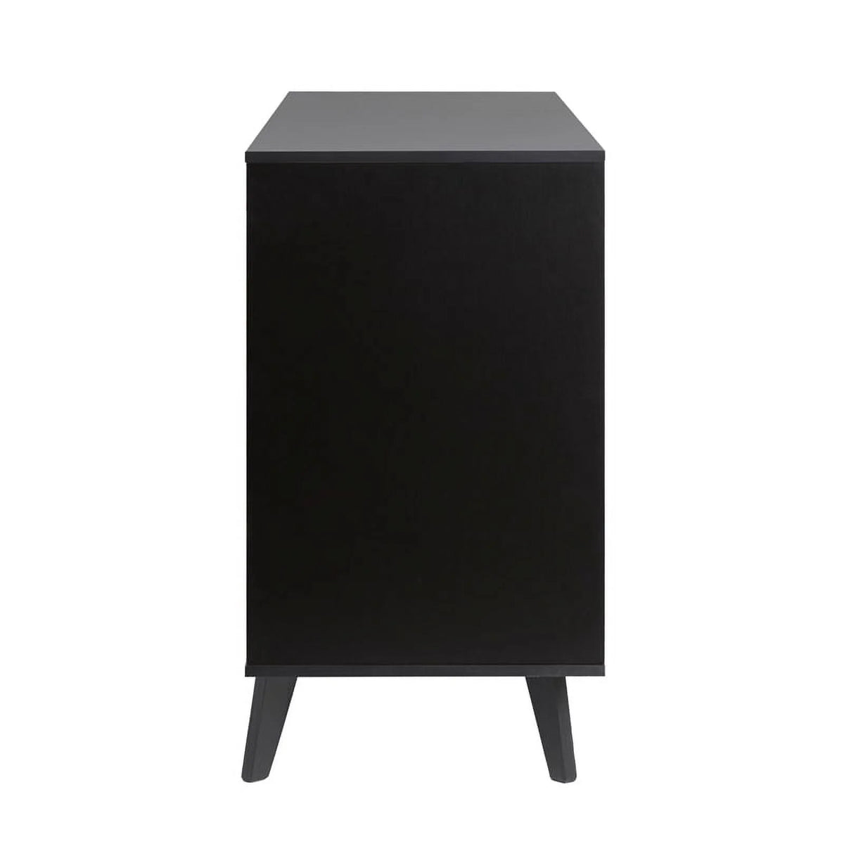 Black 6 Drawer Wood Dresser S24986