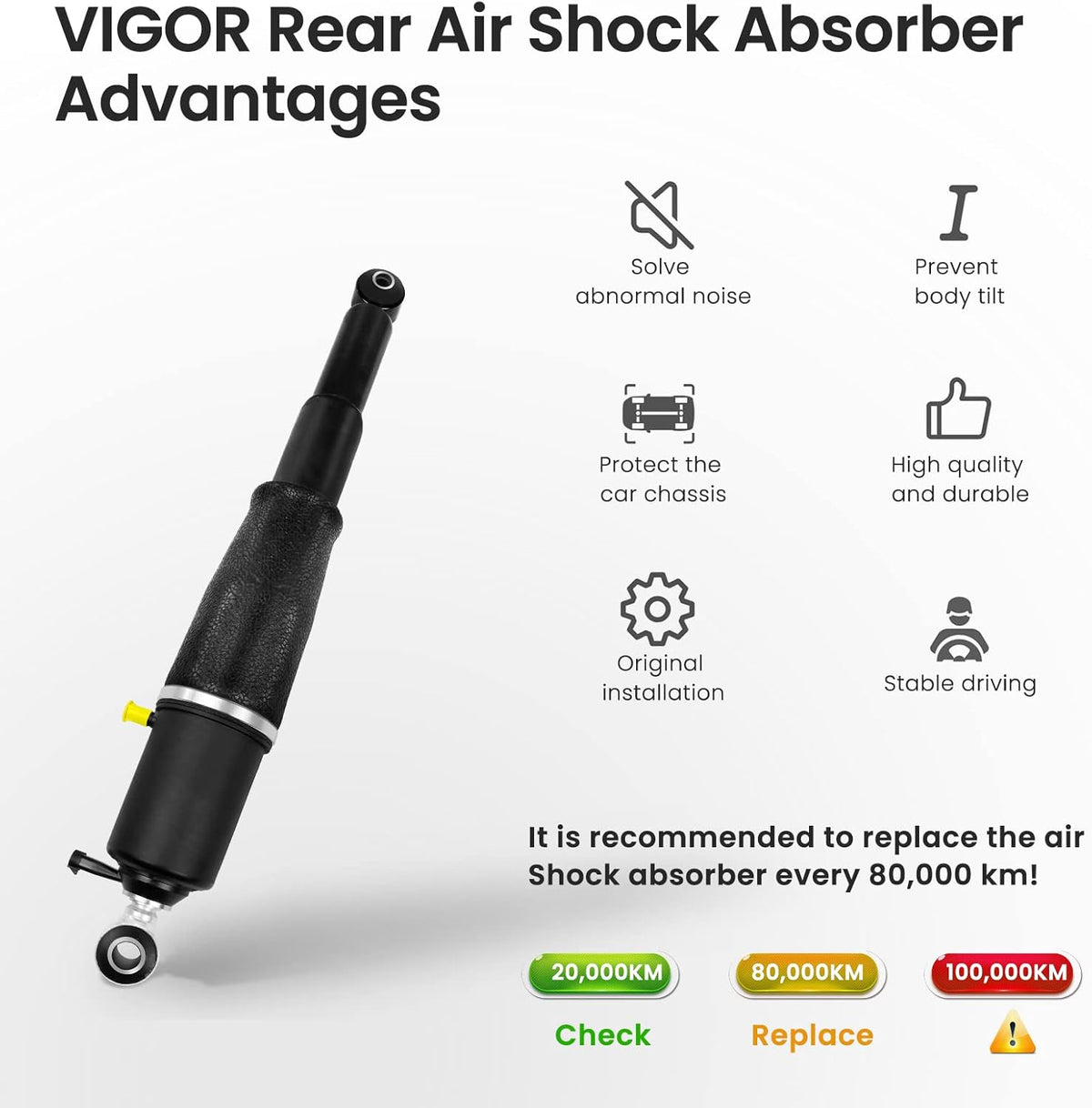 Air Suspension Absorber Rear Left or Right V31630