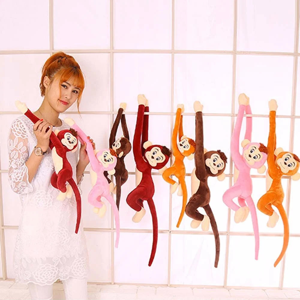 Brown Long-Arm Monkey Plush Doll F98033