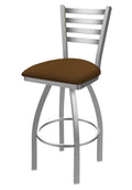 Swivel Bar Stool with Anodized Nickel Finish L16010