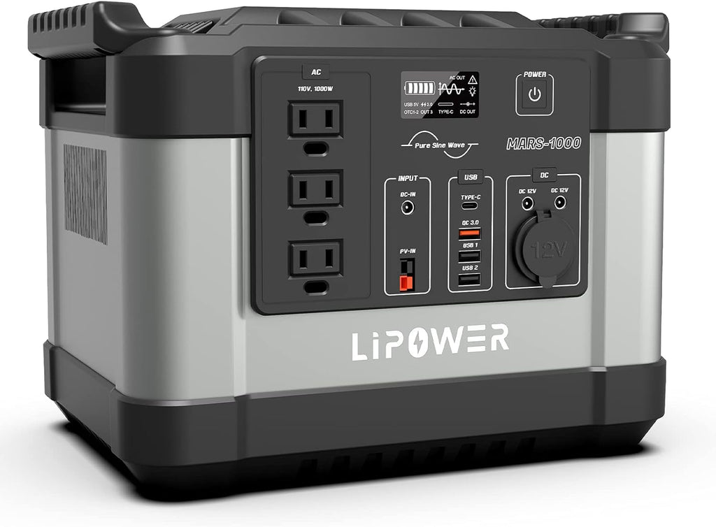 1000W Portable Power Station with 3 AC Outlets H458