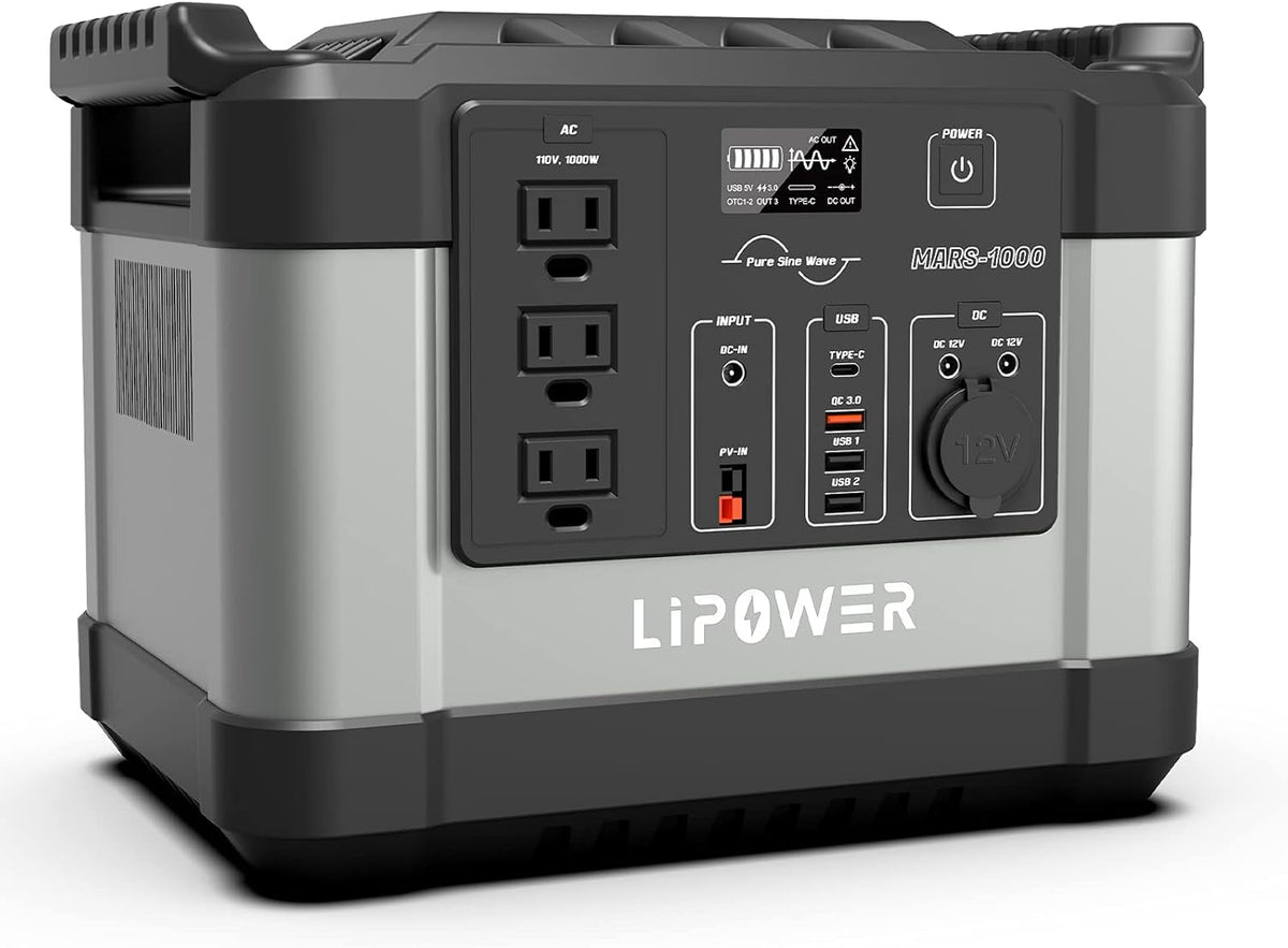 1000W Portable Power Station with 3 AC Outlets H458