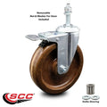 5 inch High Temp Phenolic Swivel Stem Caster with Total Lock Brake T764
