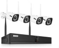 2K 3MP 8 Channel Wireless IP Security Camera System with 12 Inch Monitor & 1TB HDD J1360