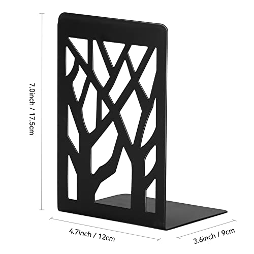 Metal Bookends Black 3 Pair K110558