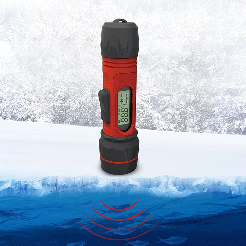 Arealer Sonar Ice Fishing Fishfinder with LED Underwater Light Wireless Handheld Fishfinder with 0.8-90m Detection Depth J880985