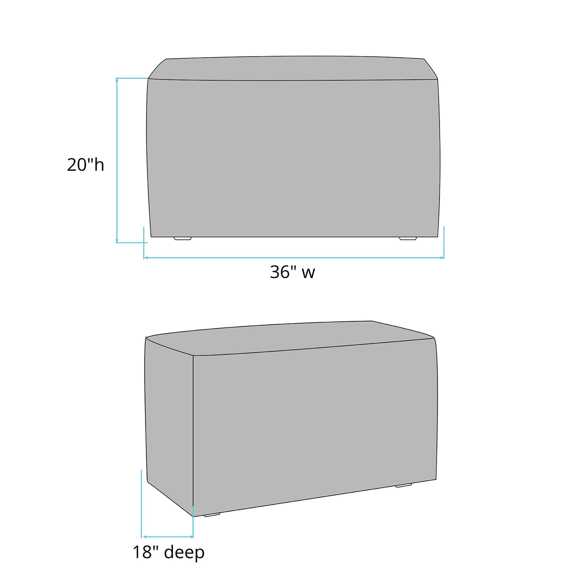 Charcoal Bench W2732