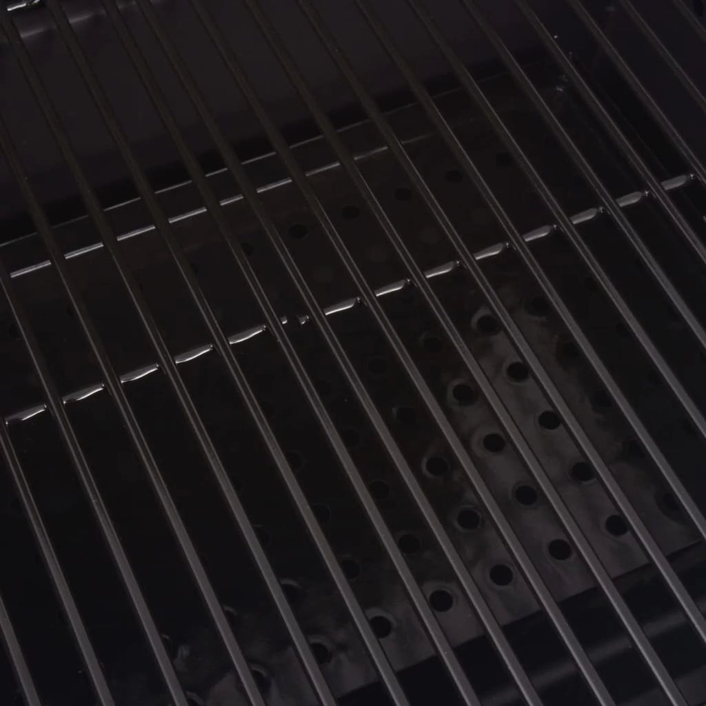 BBQ Charcoal Smoker with Bottom Shelf Black J4906