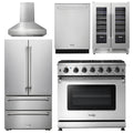 36 Propane Gas Range, Range Hood, Refrigerator, Dishwasher, Wine Cooler L54695