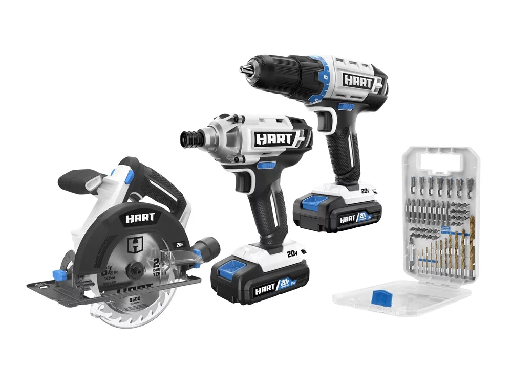 20-Volt 3-Tool Combo Kit with 50-Piece Accessory Kit A212