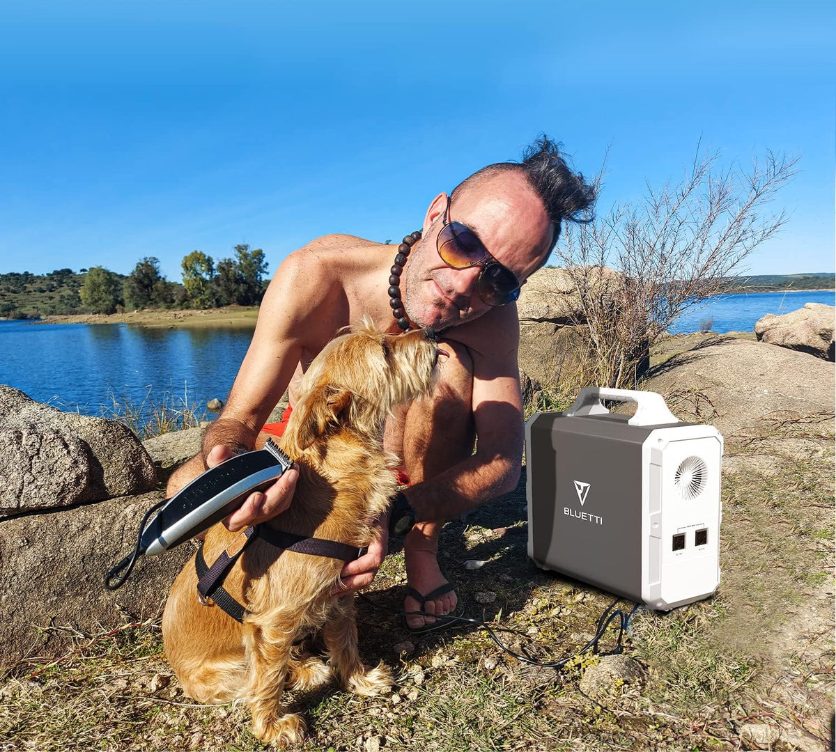 Portable Power Station 1200Wh 1000W Solar Generator with 2x110V AC Outlets O495
