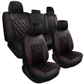 Black-Red Full Set Car Seat Covers X3263