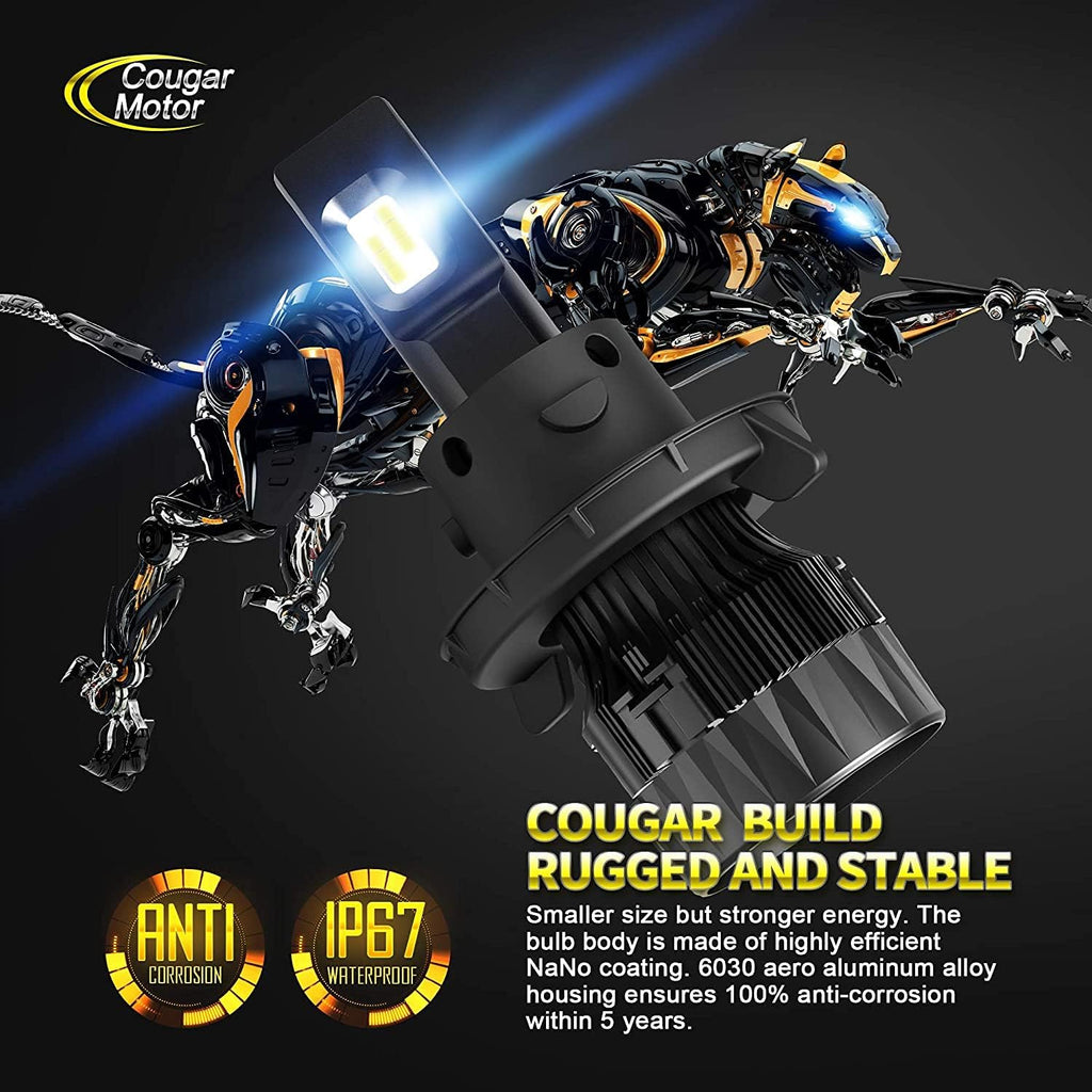 X-Small H13 LED Bulb 12000LM 6500K Cool White 360° Adjustable Beam Halogen Replacement Pack of 2 H1786