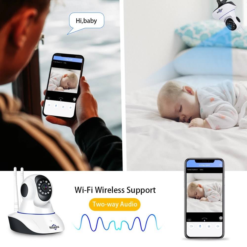 1080p Wireless WiFi Pan Tilt HD IP Camera J2526